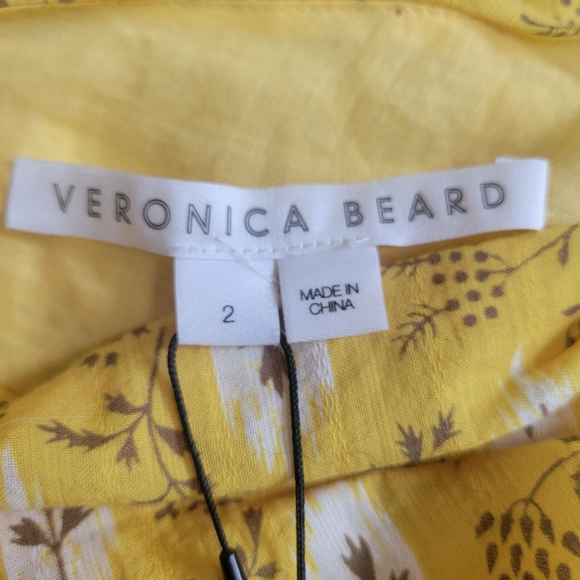 Veronica Beard Yellow Floral One-Shoulder Maxi Dress - Picture 14 of 16